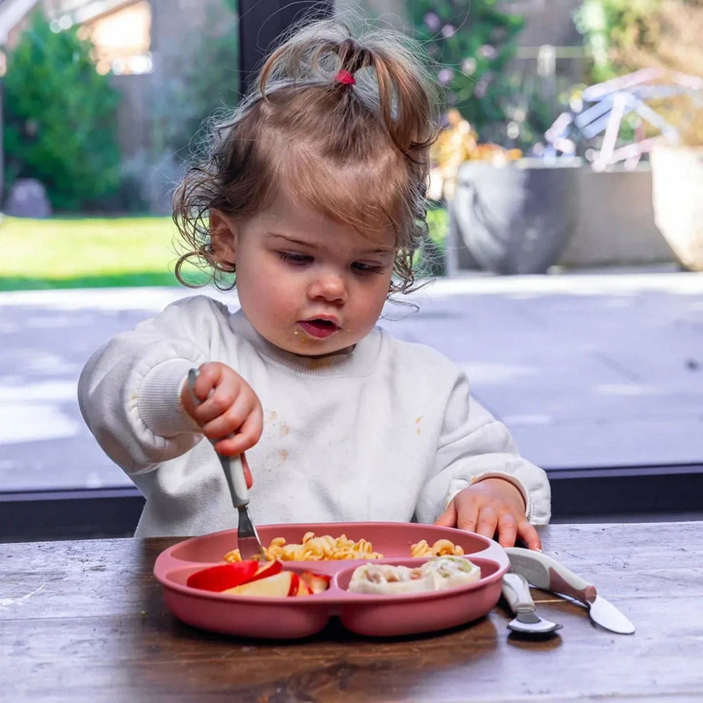 Vital Baby Nourish Silicone Suction Plate - Moody Blue