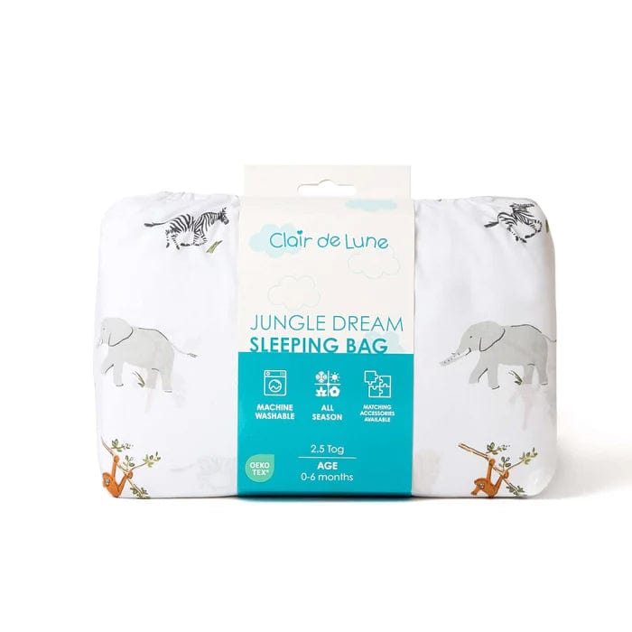 Clair de Lune Sleep suit 0-6 months 2.5 tog in Jungle Dream