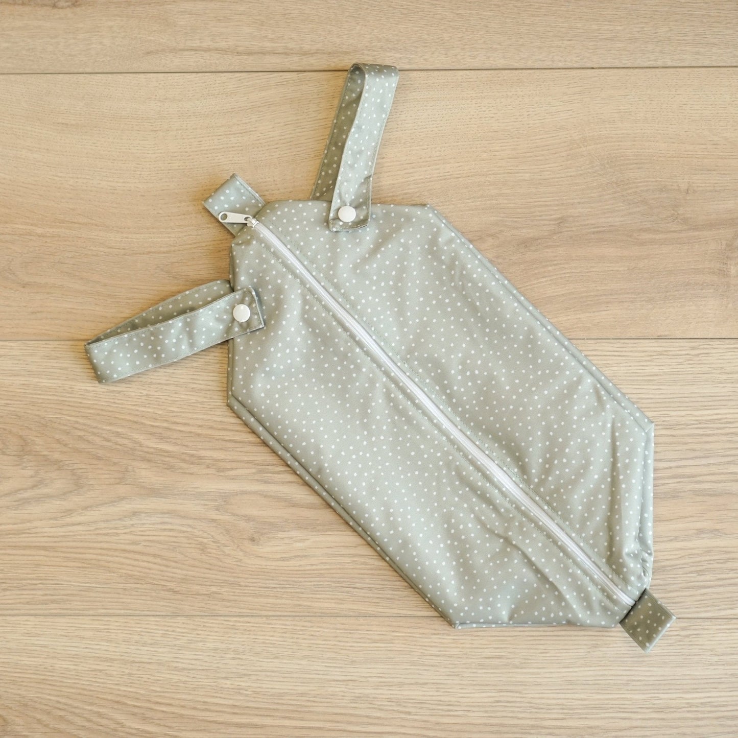 Cloth Nappy Pod - Dottie Sage