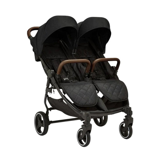 Ickle Bubba Venus Double Stroller - Black