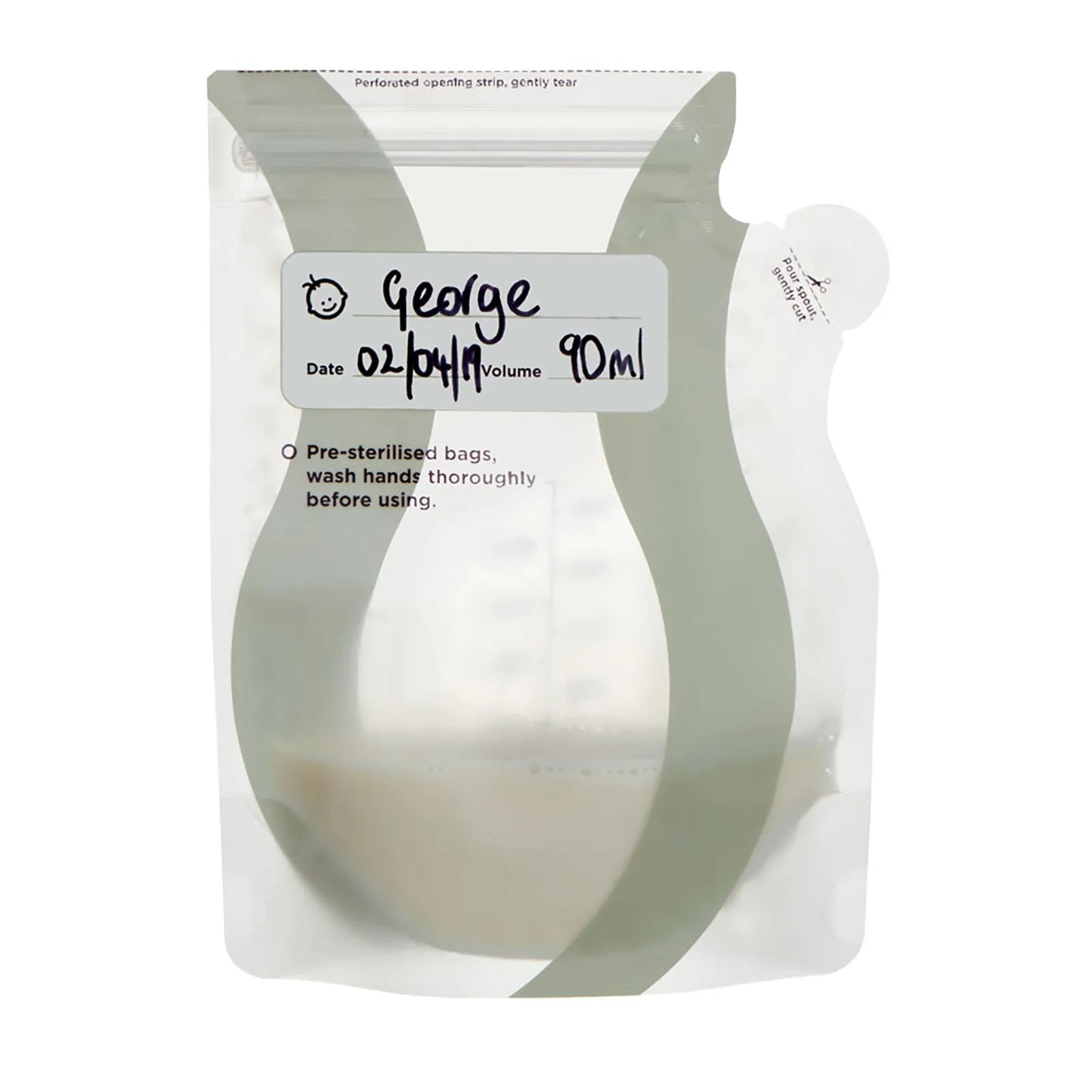 Vital Baby Nurture Easy Pour Breast Milk Storage Bags 30 pcs