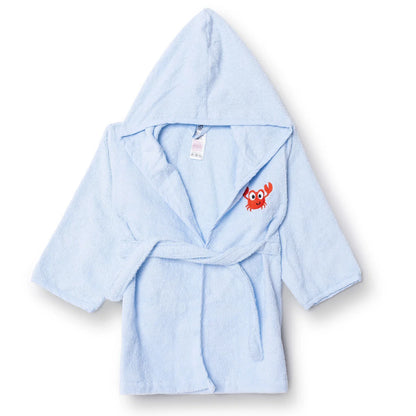 Little Dreams Boy Baby Bathrobe - Blue