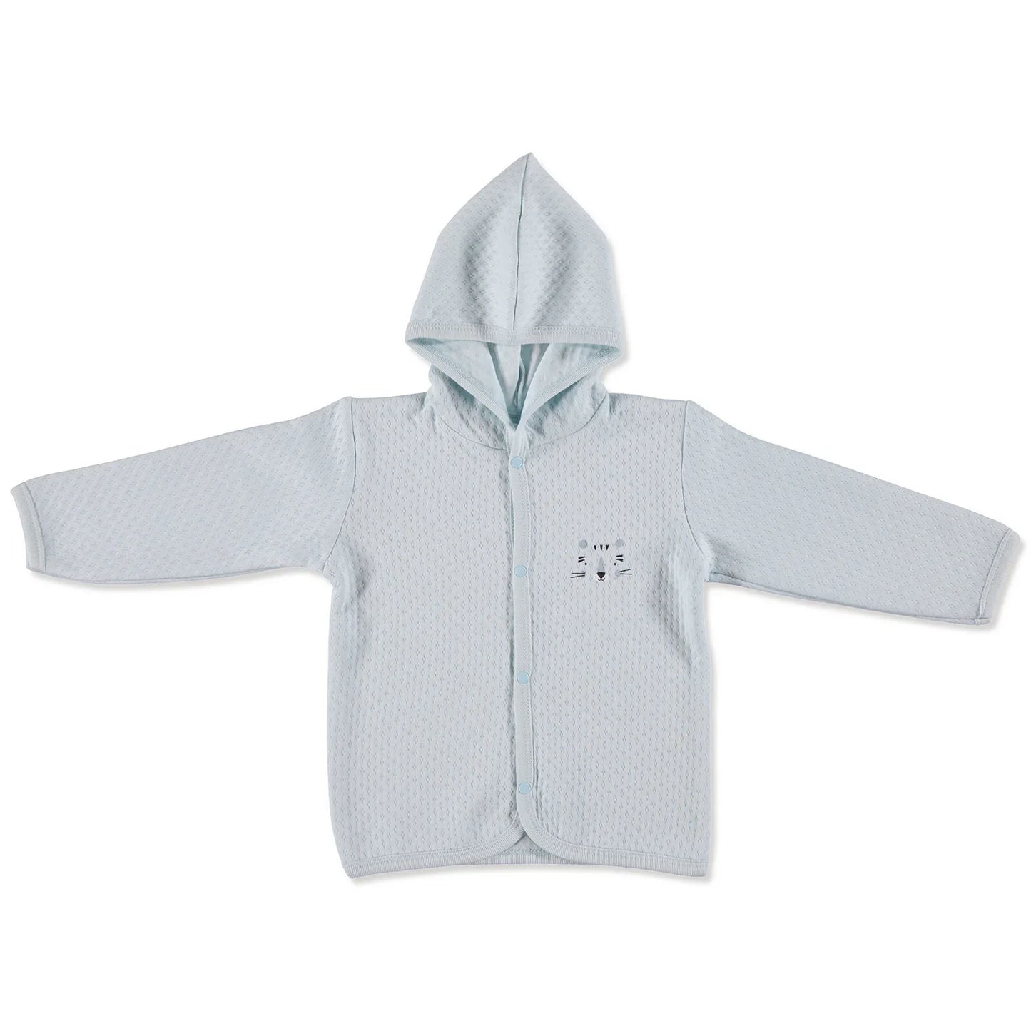 HelloBaby Basic Baby Boy Quilted Hooded - Light Blue