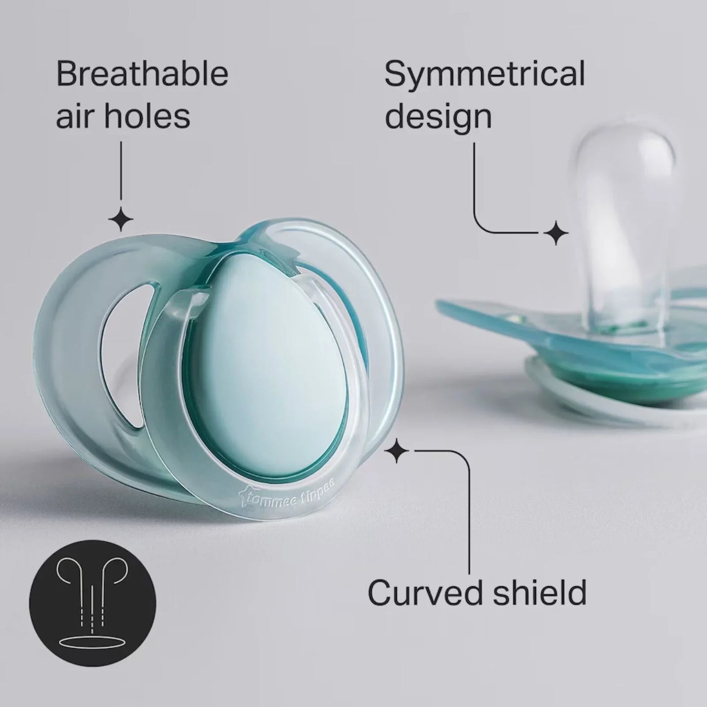 Tommee Tippee Night Time Soother 18-36 months Pack of 2 Assorted