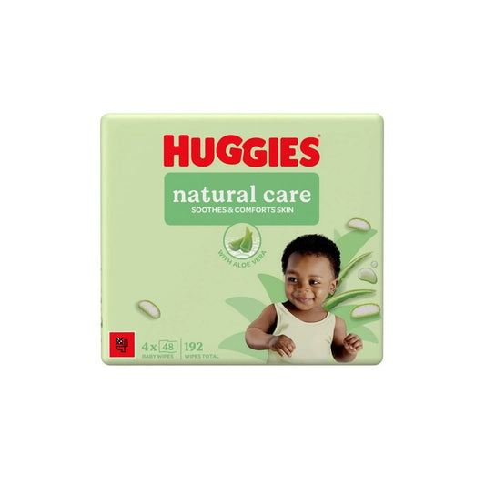 Huggies Natural Care Plastic Free Baby Wipes 4x48 pcs