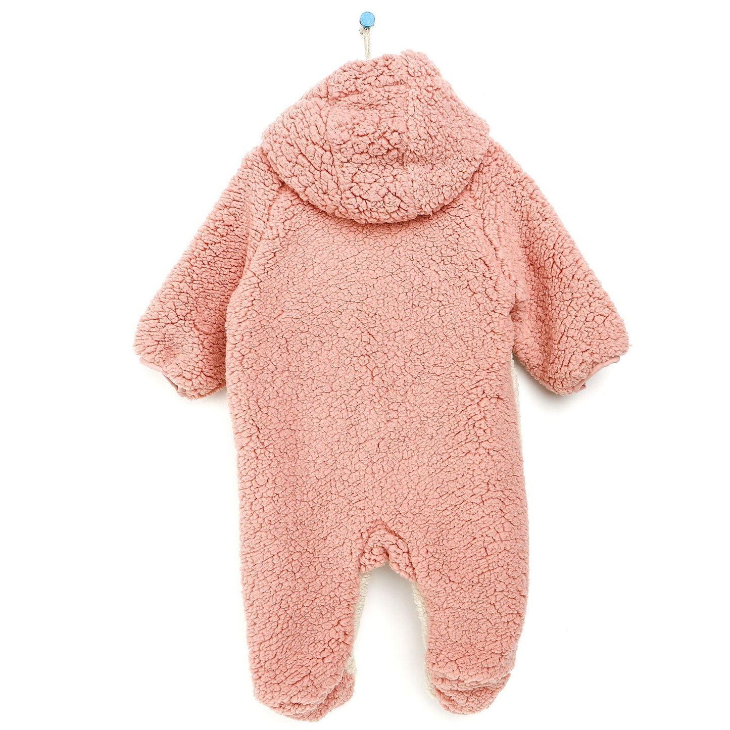 Midimod Newborn Deer Figure Welsoft Footed Jumpsuit - Light Rose