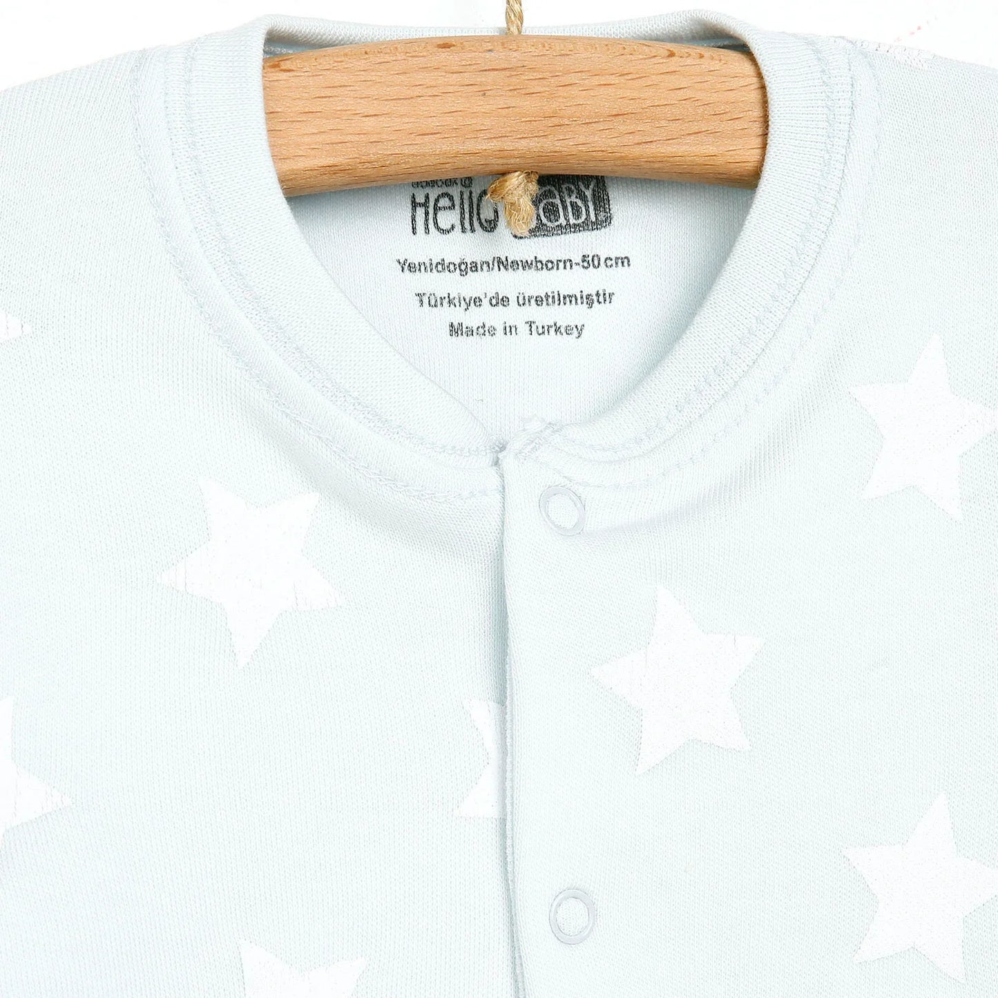 HelloBaby Newborn Baby Boy Footed Jumpsuit - Blue