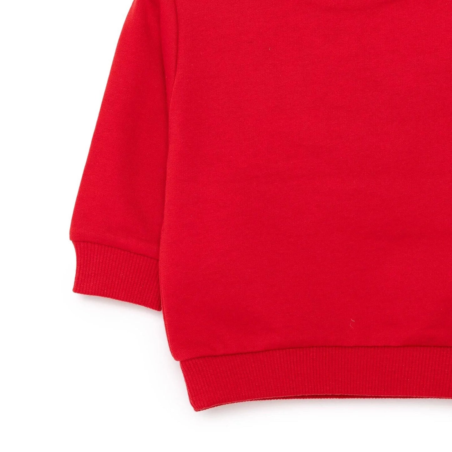 HelloBaby Christmas Baby Girl Low Raised Deer Printed Sweatshirt - Red