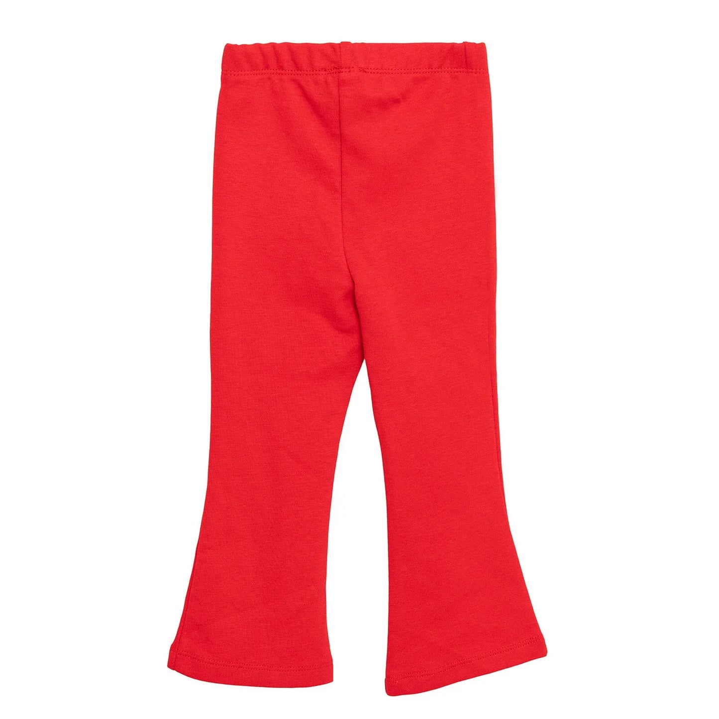 HelloBaby Basic Girl Flare Leggings - Red