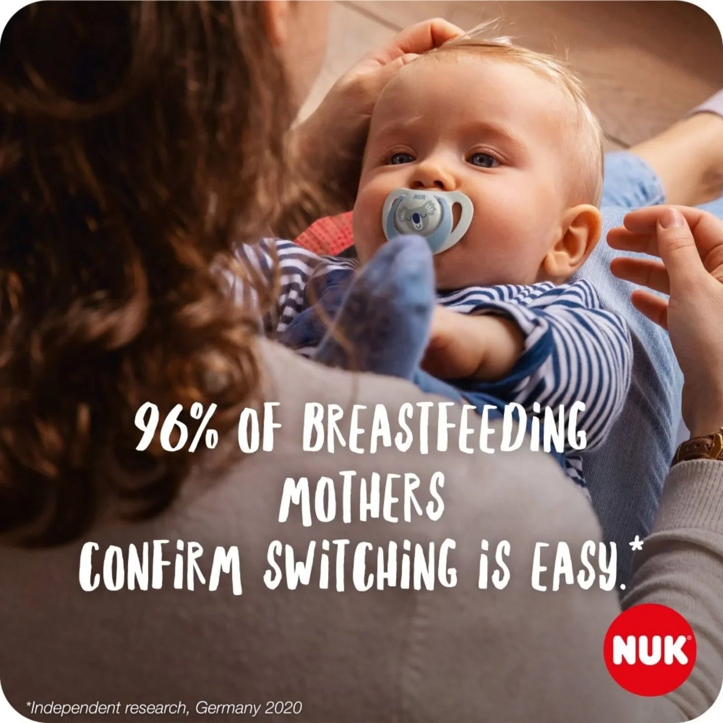 NUK Star Soother 0-2 months Pack of 2 - Blue