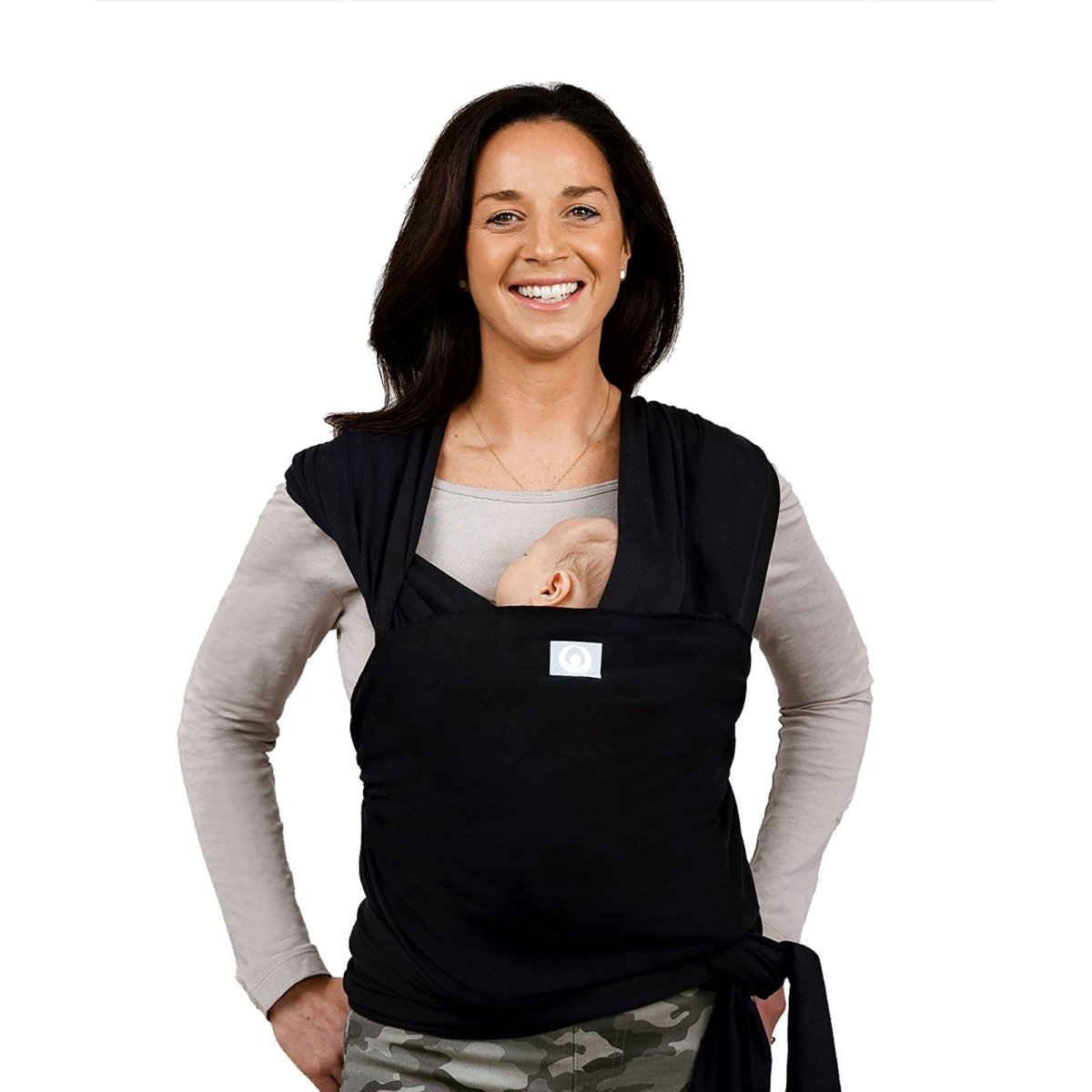 Gaia Carry Stretchy Baby Wrap Pure Tencel - Ebony