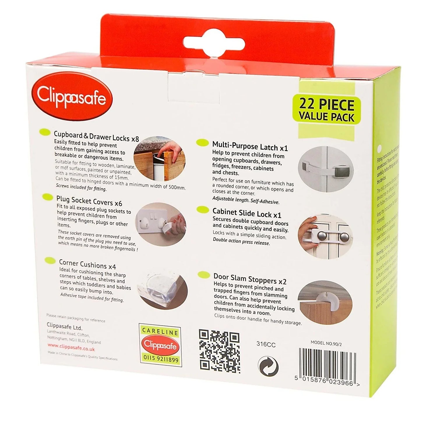 Clippasafe Home Safety Starter Pack 22 pcs