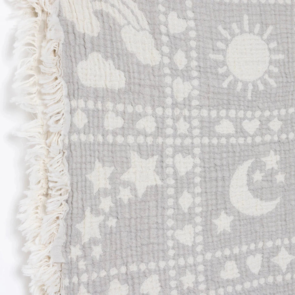 Mollia Sky Print Muslin Baby Blanket (80 x 100 cm)