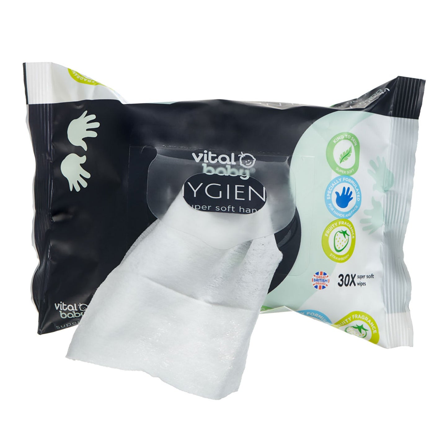 Vital Baby Hygiene Super Soft Hand & Face Wipes 30 pcs