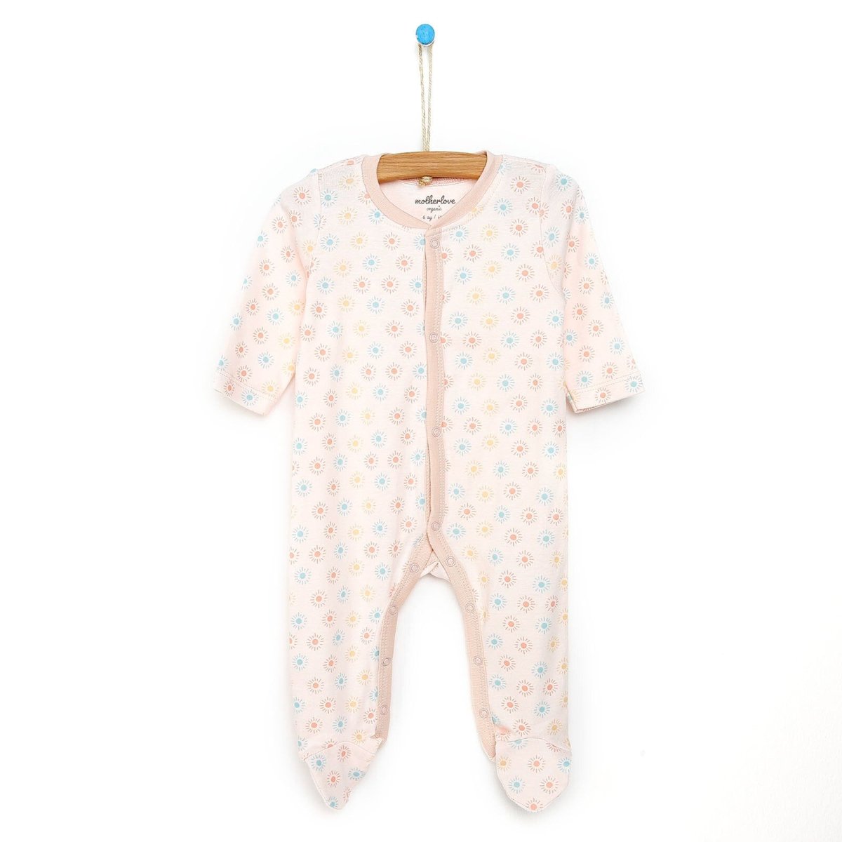 Motherlove Newborn Organic Footed Jumpsuit - Purple