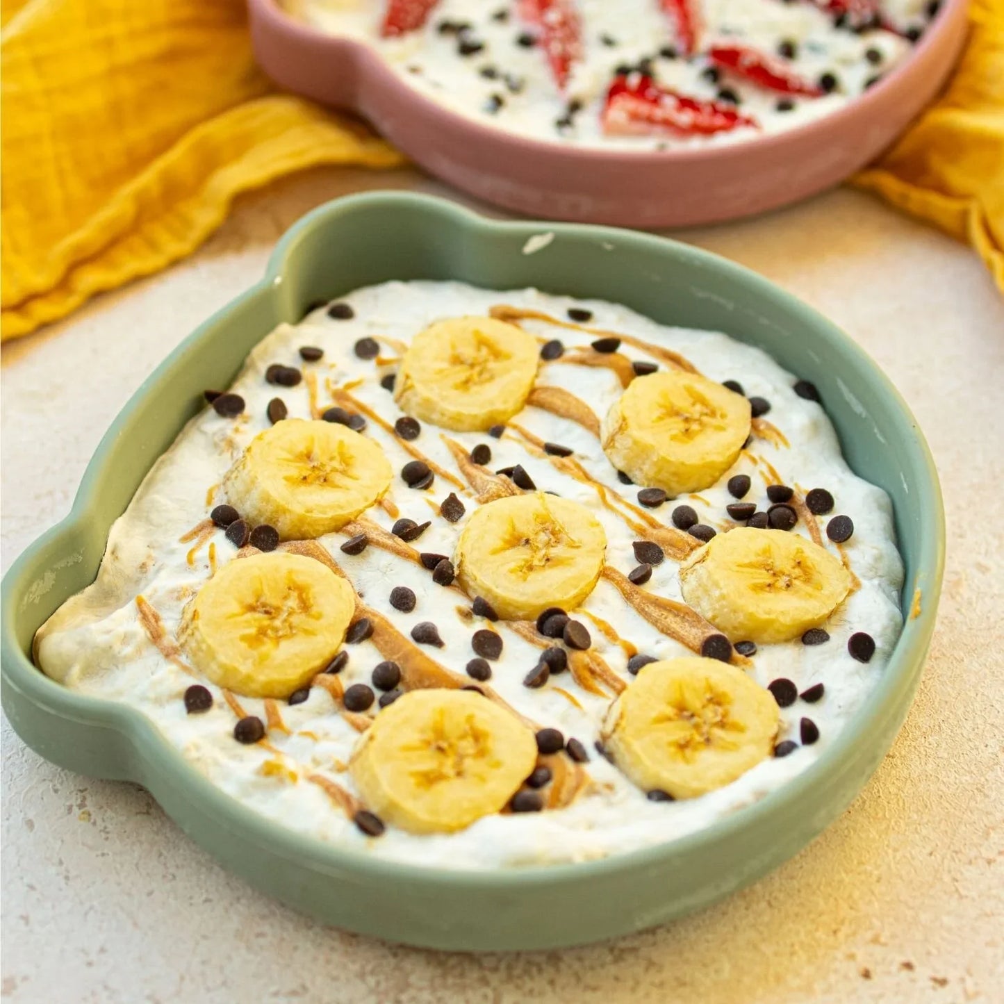 BLW Essentials Bear Plate and Spoon - Dusky Blue