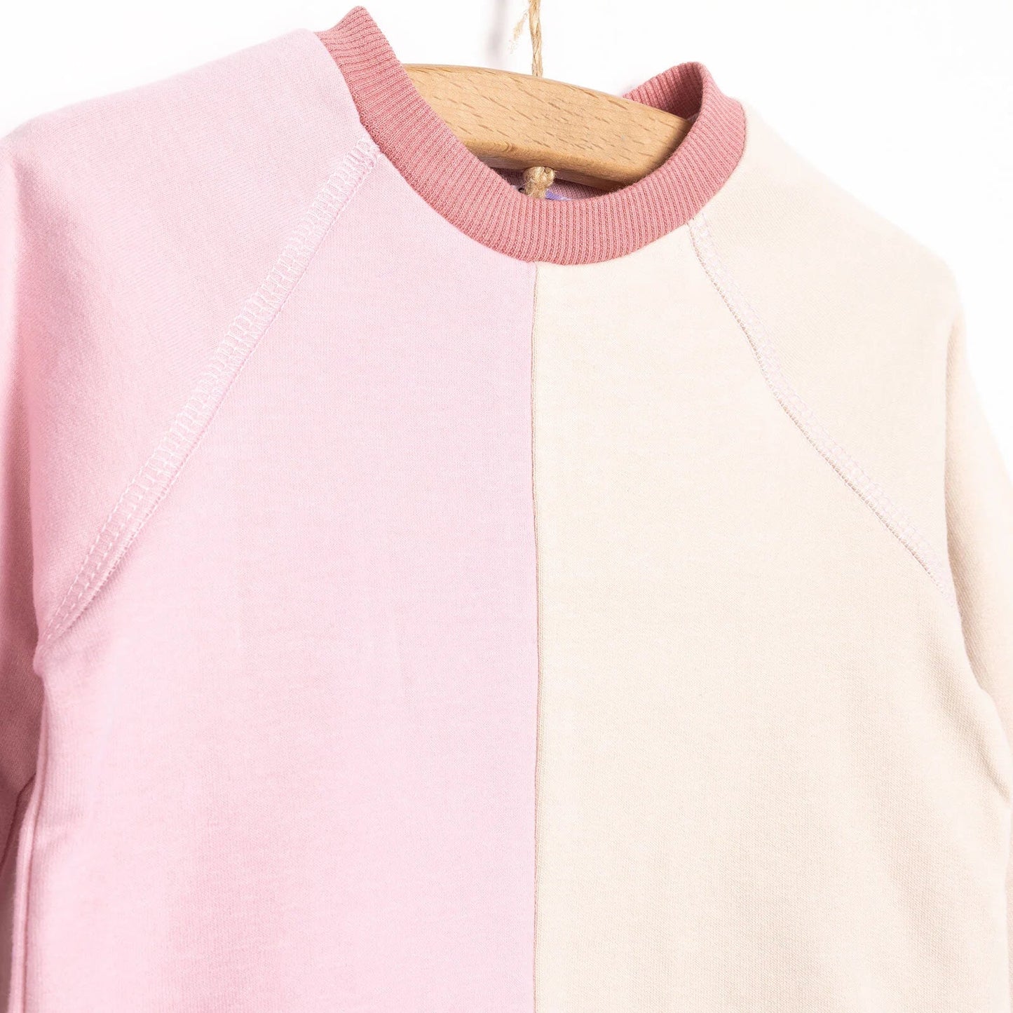 HelloBaby Newborn Colour Block Sweatshirt - Pink