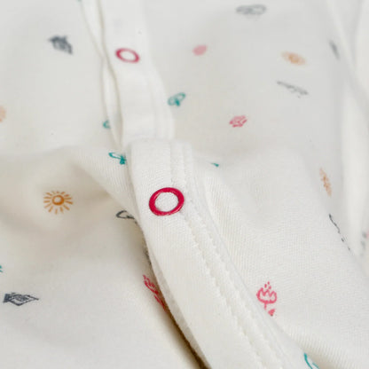 HelloBaby Newborn Baby Girl Footed Jumpsuit - Beige Melange