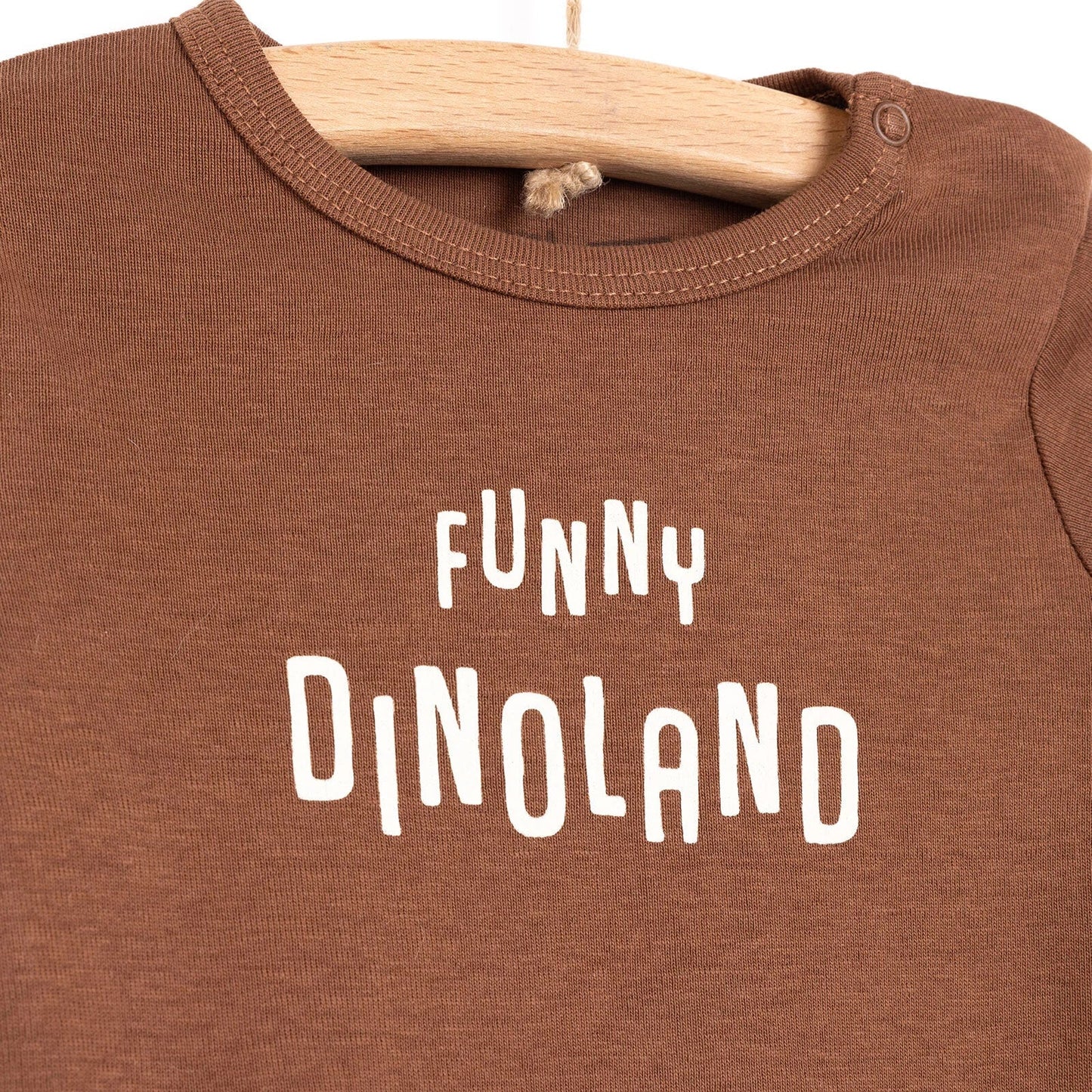 HelloBaby Boy 2-Pack Long Sleeve Bodysuit - Beige