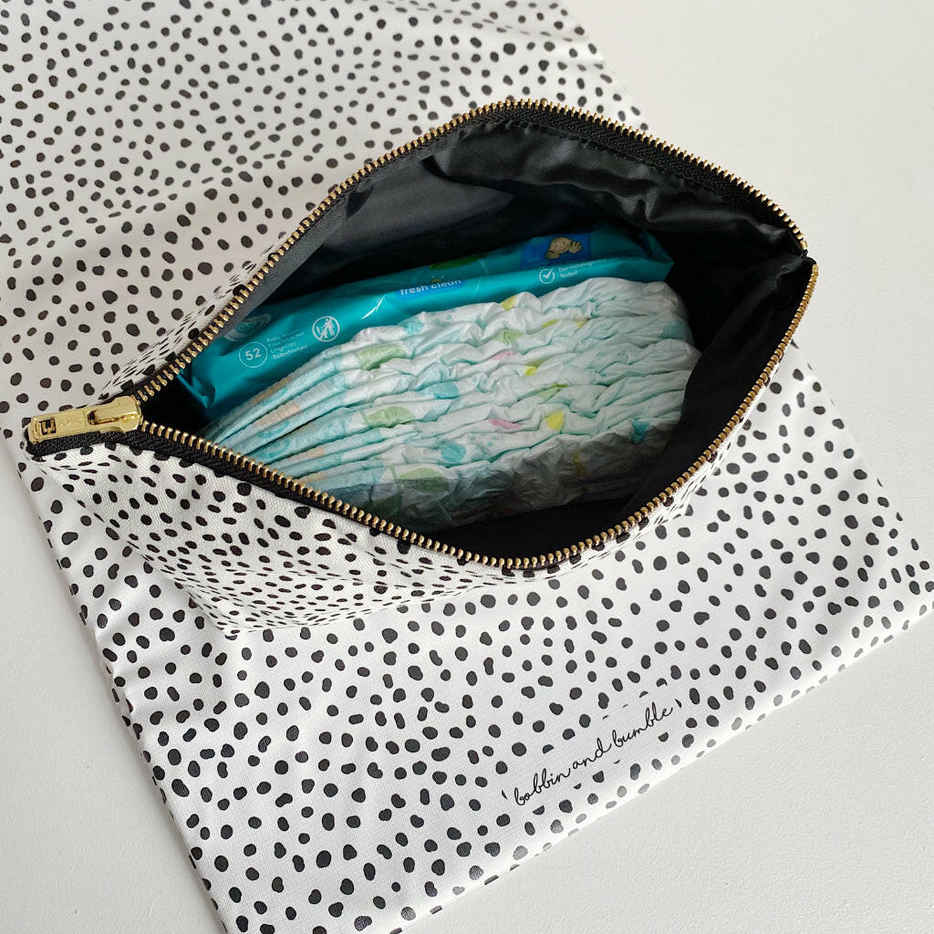 Nappy organiser bag - Dalmatian Print