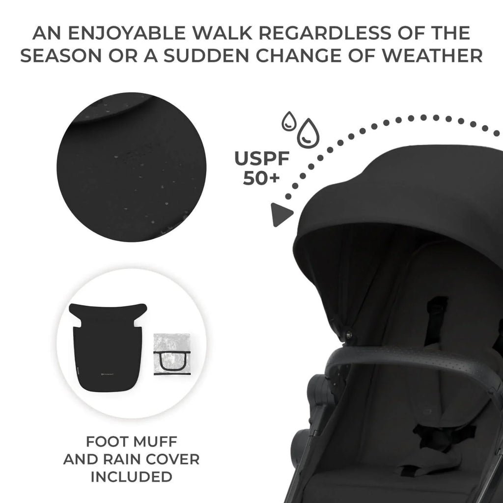 Kinderkraft Newly Mink Pro 4-in-1 Travel System - Classic Black