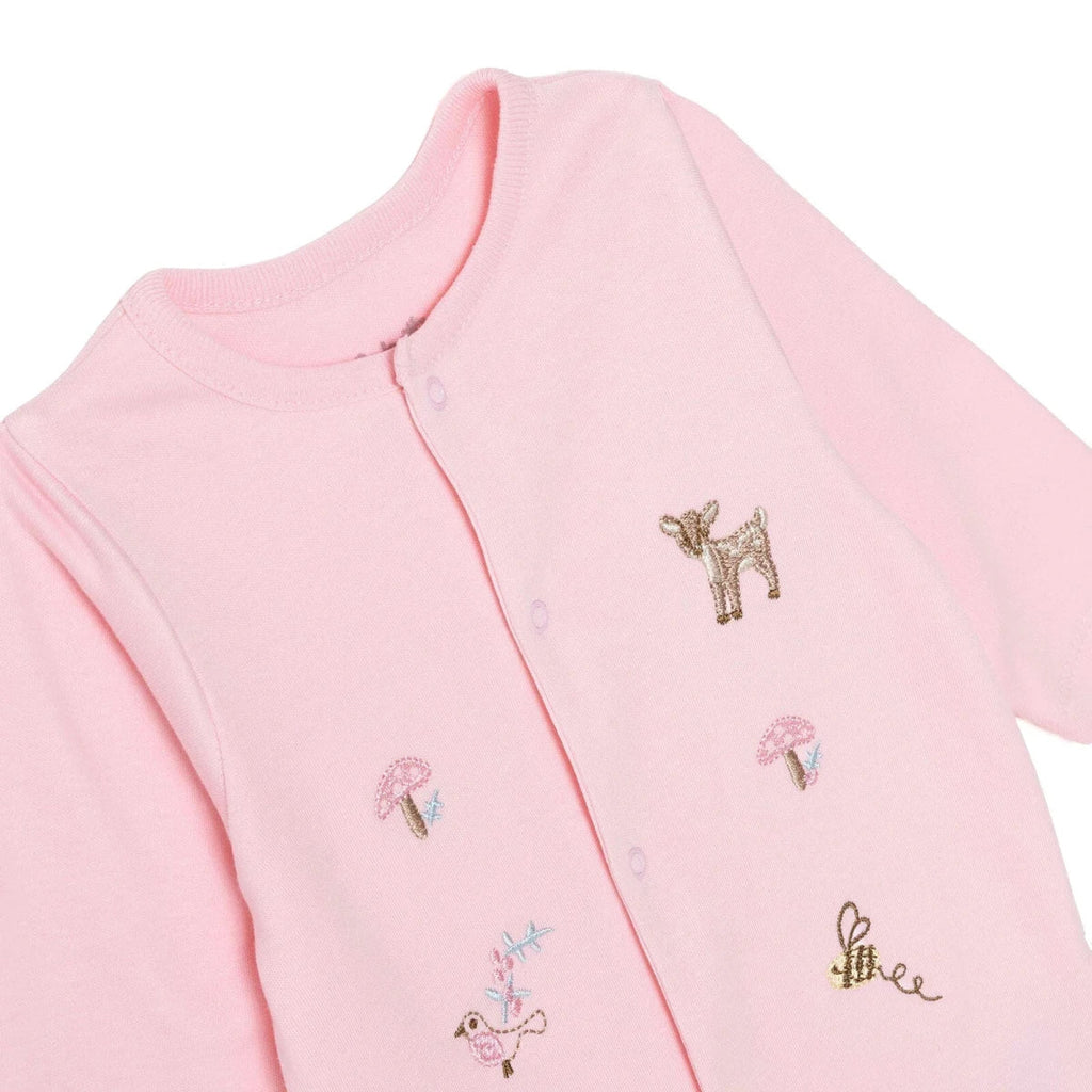 Bebetto Animal Print Long Sleeve Interlock Baby Sleepsuit with Feet (Newborn to 6-9 Months)