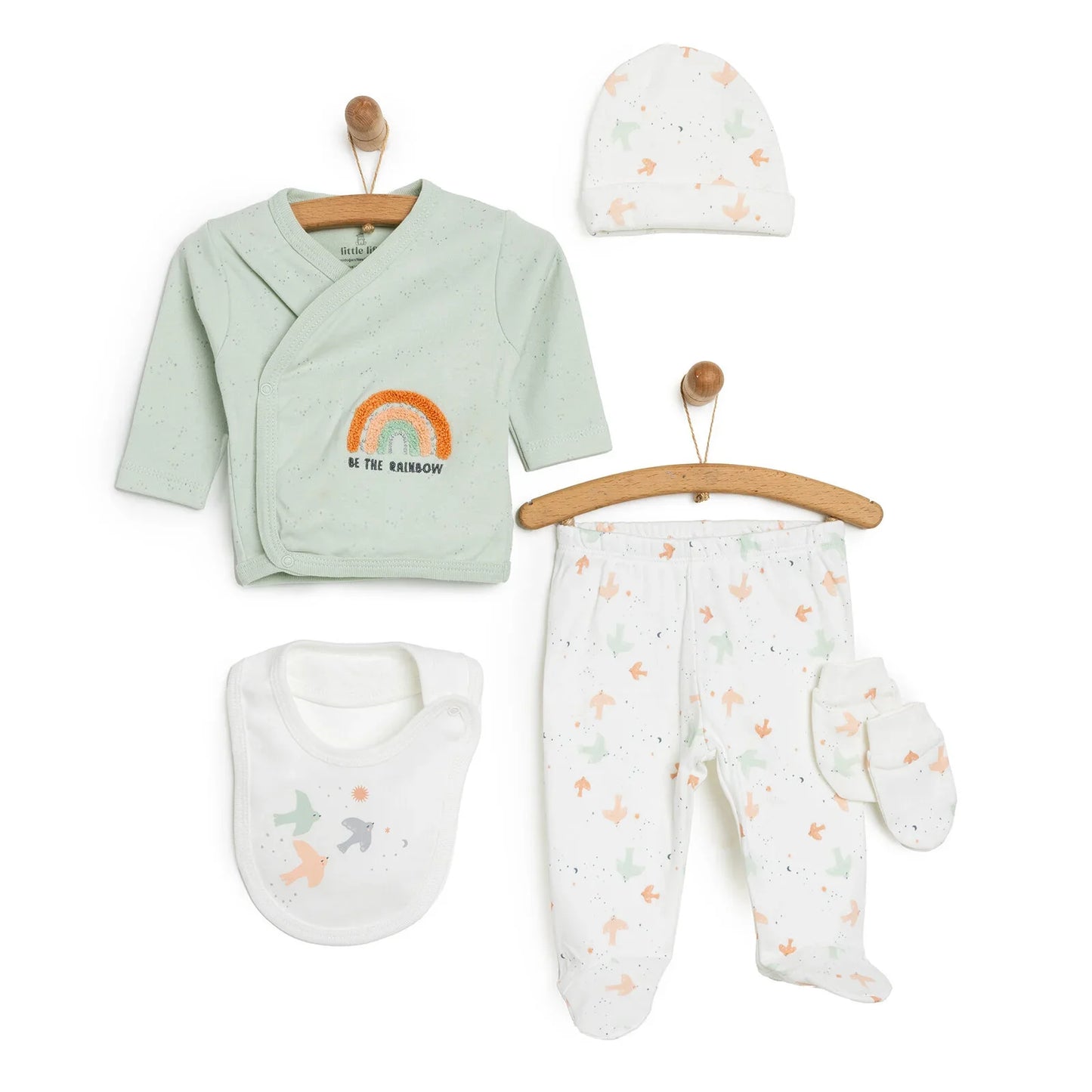 Little Life  Newborn Baby 5 Pcs Starter Set - Multicolour