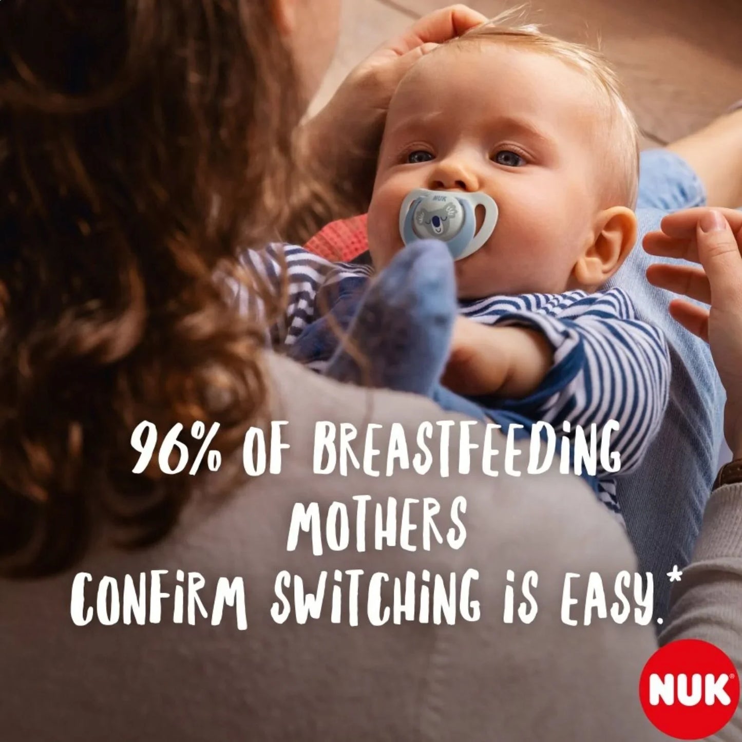 NUK Star Day & Night Soother 6-18 months Pack of 2 - Blue