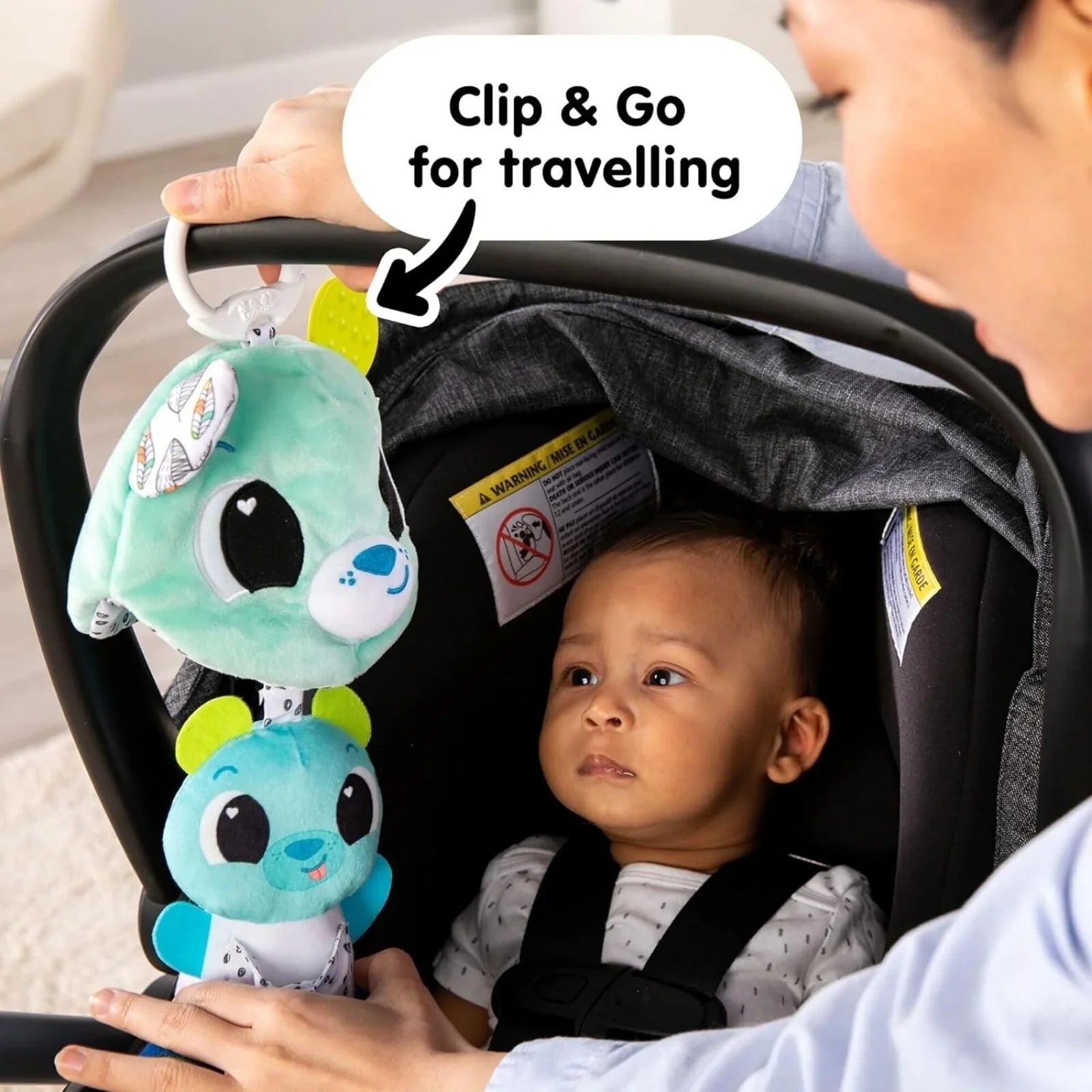 Lamaze 3-in-1 Surprise Clip & Go Bear Toy