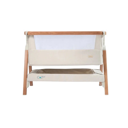 Tutti Bambini Cozee Bedside Crib - Scandinavian Walnut/Ecru