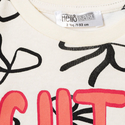 HelloBaby Jogging Set - Ecru Printed