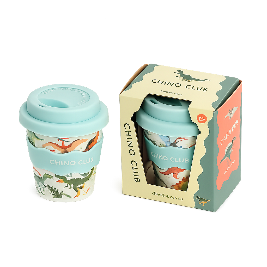 Dino Babychino Cup 4oz (Straws Sold Separately)