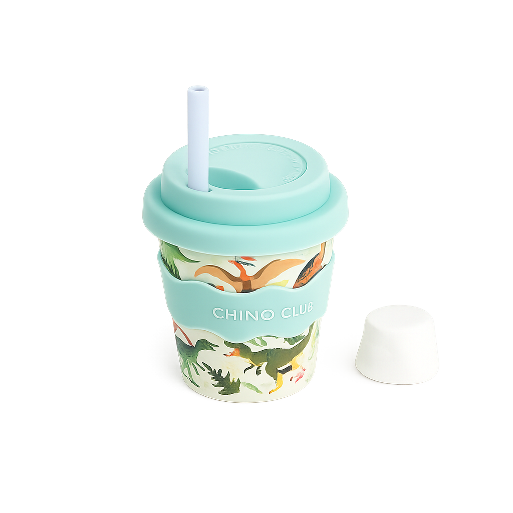Dino Babychino Cup 4oz (Straws Sold Separately)
