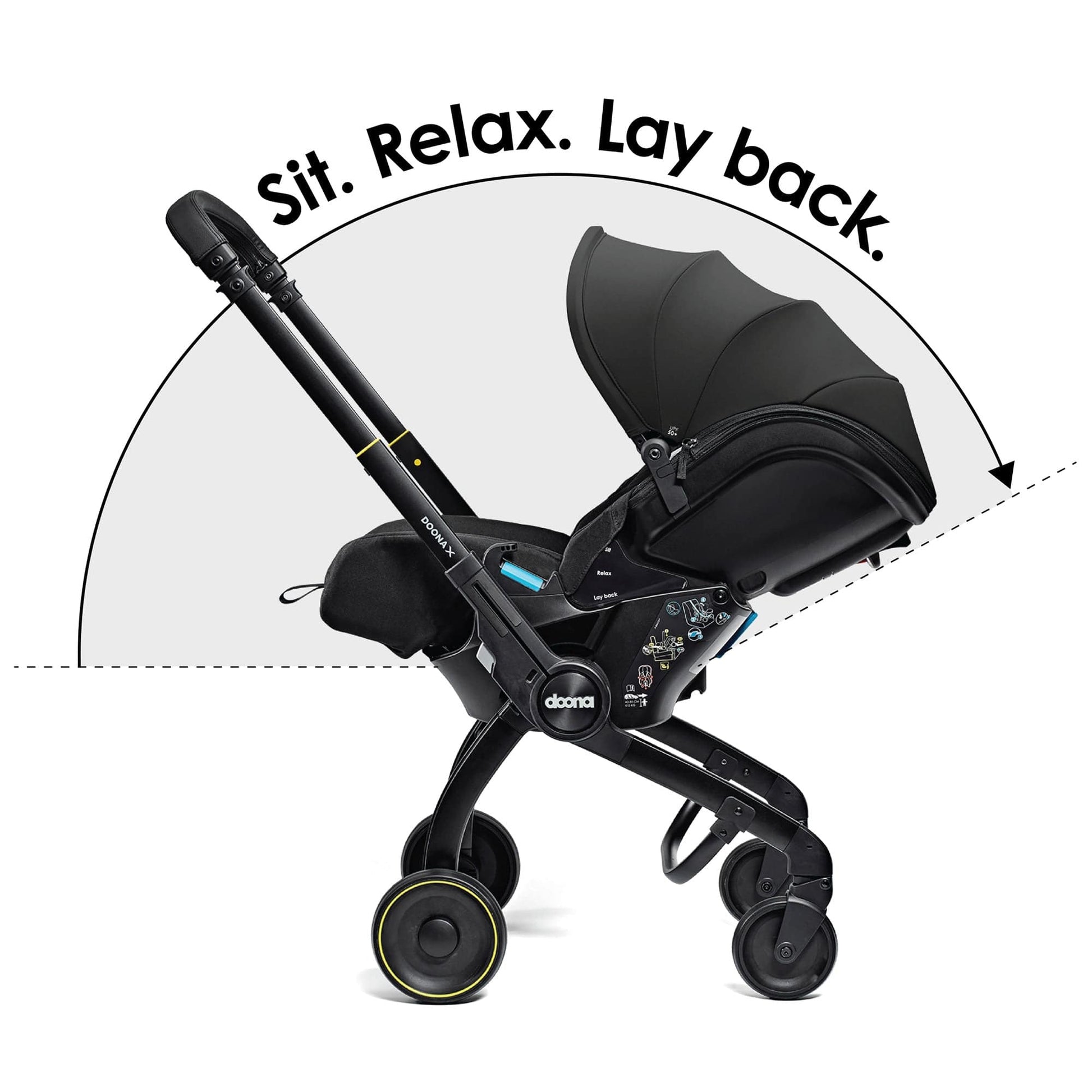 Doona X Infant Car Seat Stroller (Nitro Black)