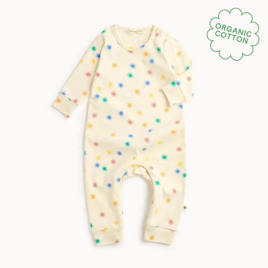 Dreamy - Rainbow Sunshine Organic Baby Playsuit