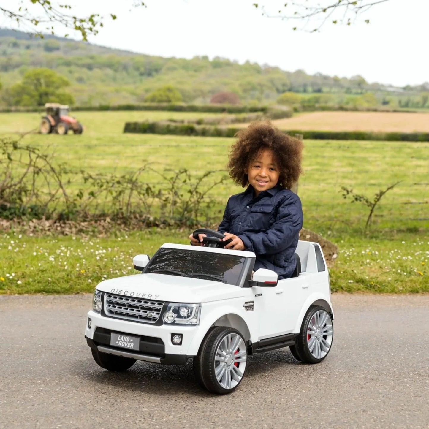 Xootz Land Rover Discovery 12V Ride On Lithium - White