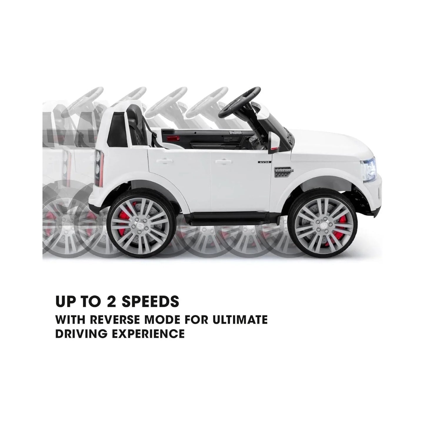Xootz Land Rover Discovery 12V Ride On Lithium - White