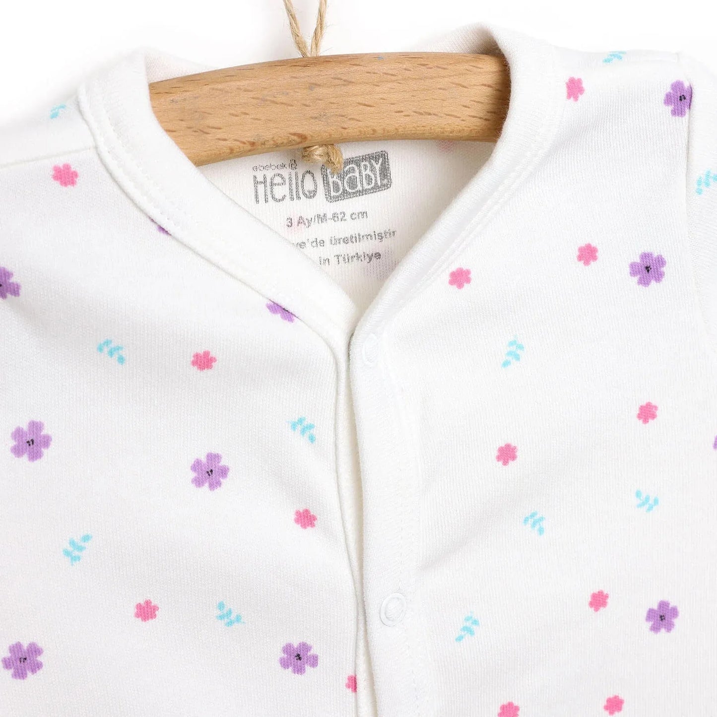 HelloBaby Footed Jumpsuit with Hat