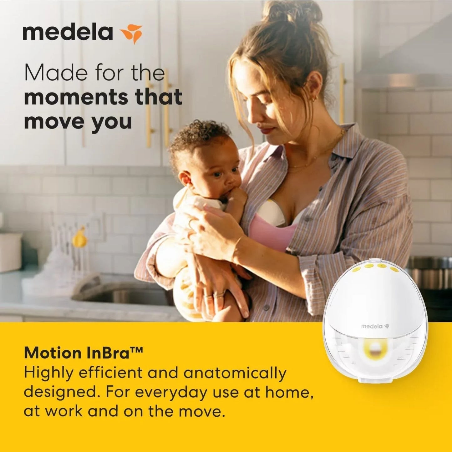 Medela Motion InBra Single Electric Wearable Breast Pump