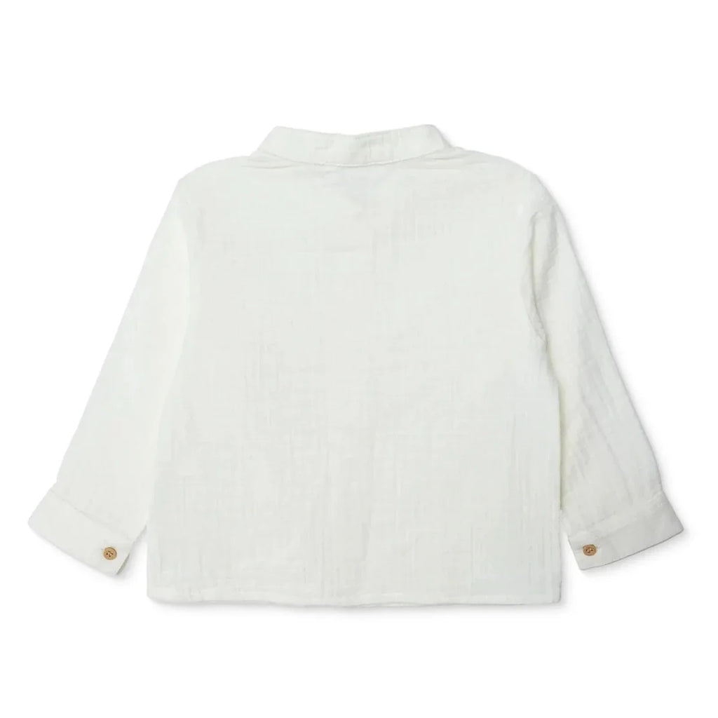 HelloBaby Grandad Collar Muslin Baby Shirt (6-9 Months to 4-5 Years)