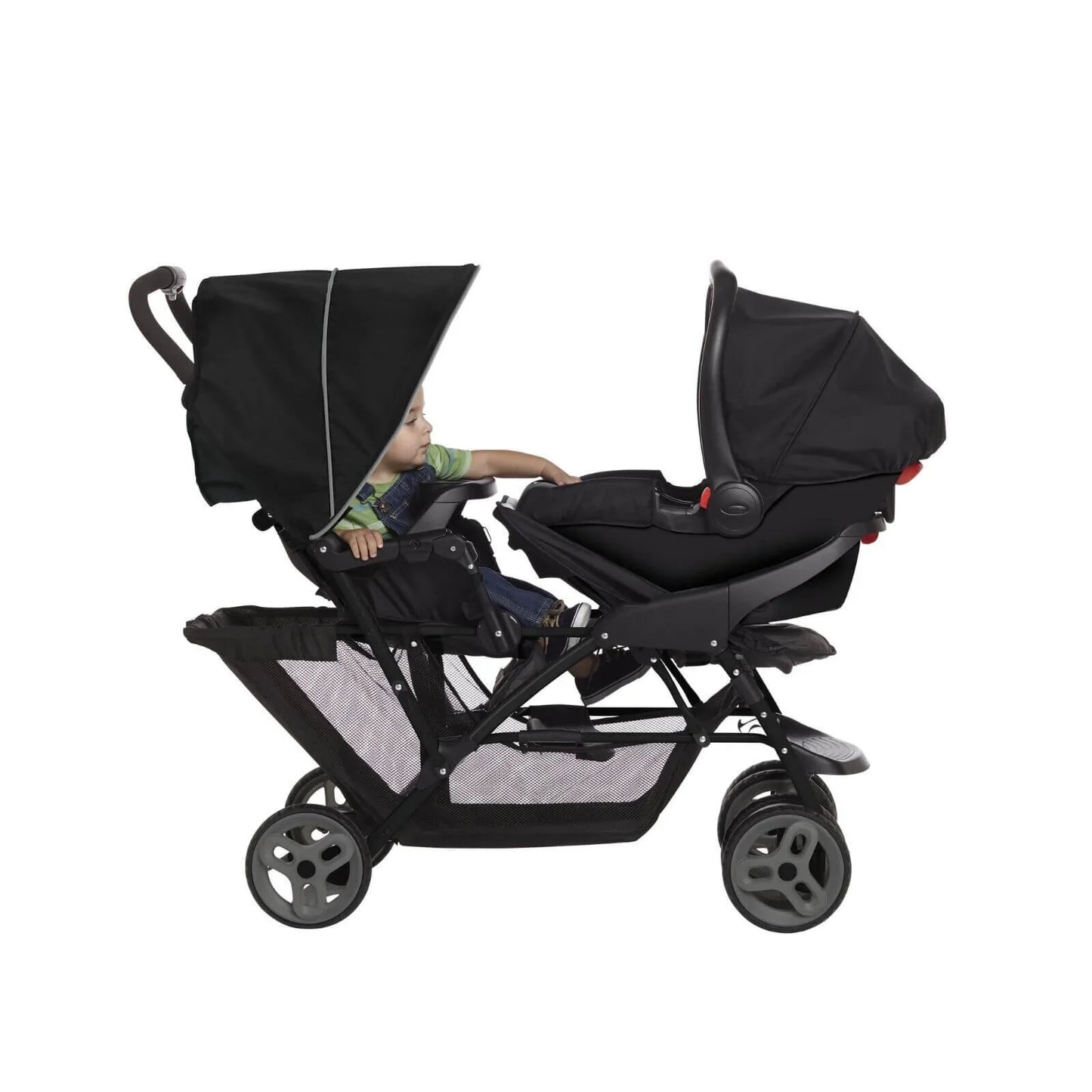 Graco Stadium Duo Tandem Stroller - Black/Grey