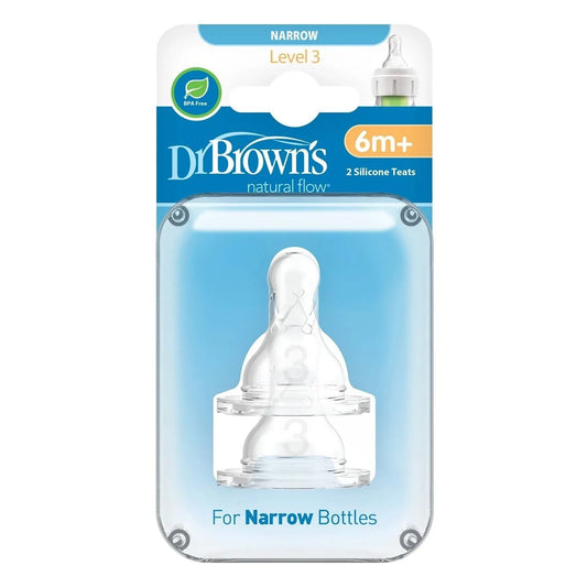 Dr. Brown's Options+ Narrow Neck Level 3 Teats 6+ months Pack of 2
