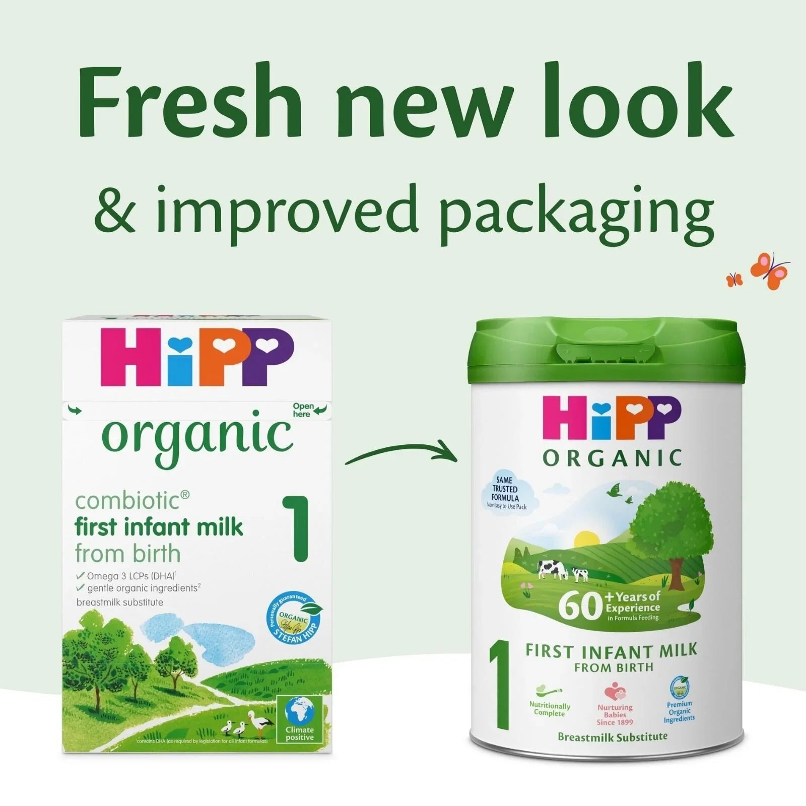 HiPP Organic 1 First Infant Baby Milk Powder Formula from Birth 800g