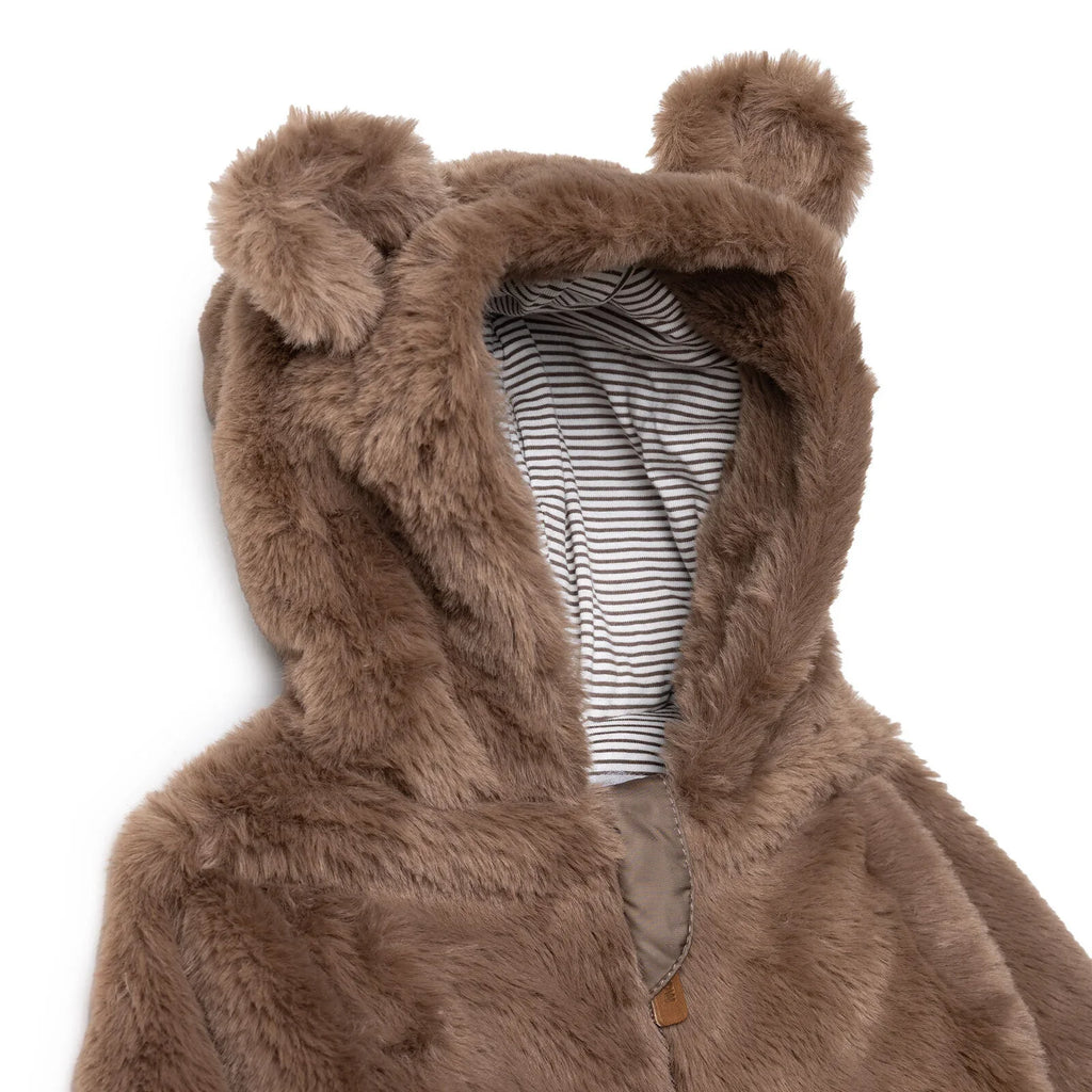 Midimod Hooded Soft Fleece Baby Pramsuit with Feet (3 Months to 12 Months)