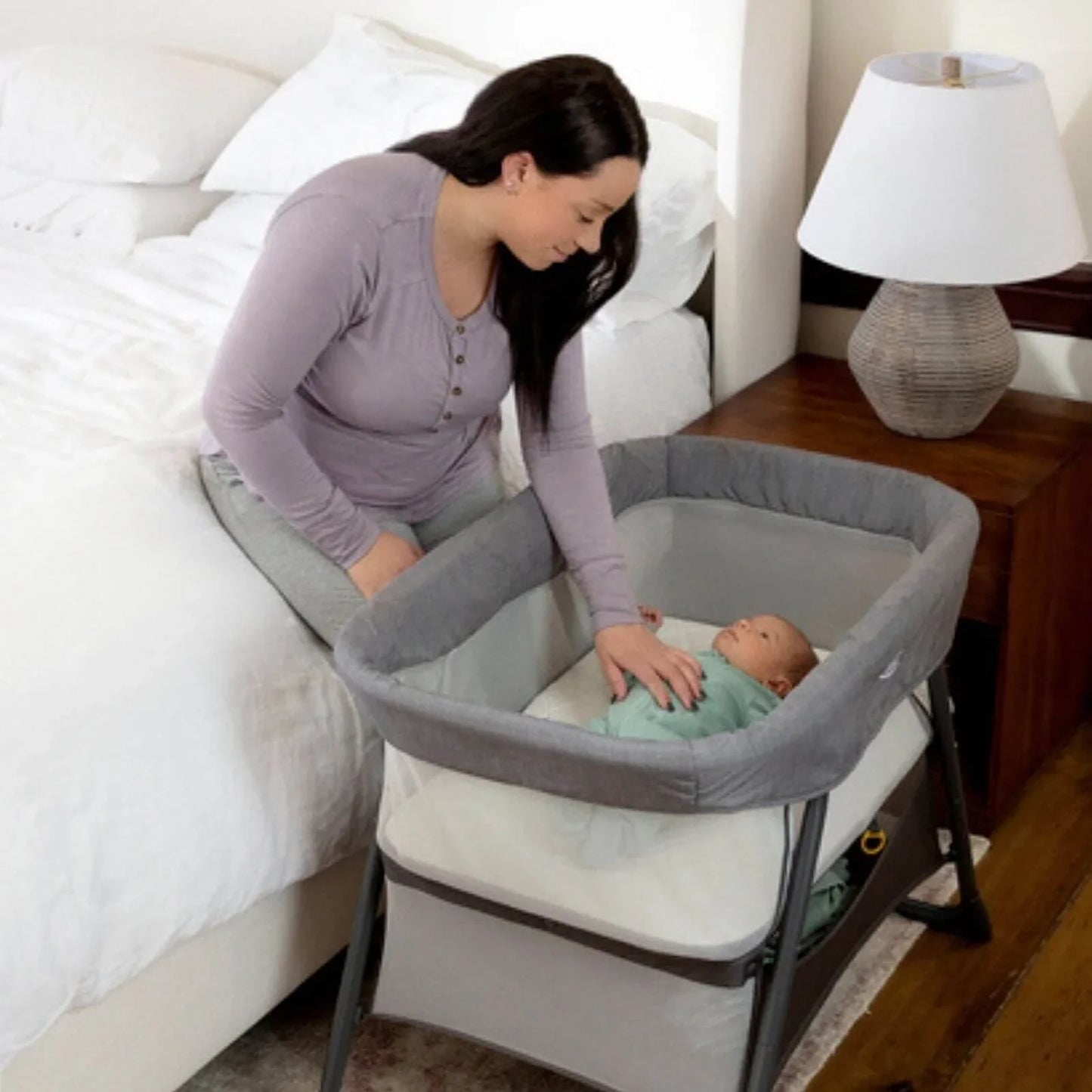 Graco Side-by-Side Bedside Bassinet - Night Sky