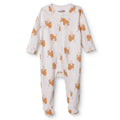 HelloBaby Lion Print Crew Neck Long Sleeve Baby Sleepsuit with Feet (Newborn to 6-9 Months)