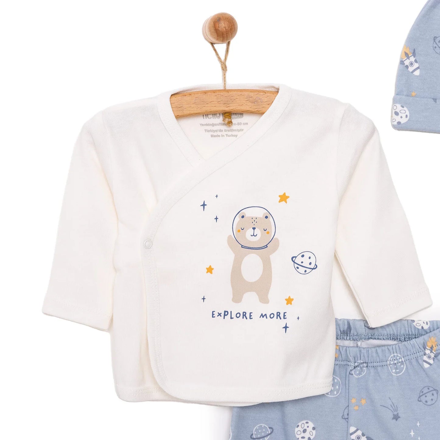 HelloBaby Boy 5 Piece Newborn Gift Set - Blue