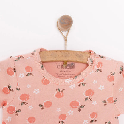 HelloBaby Baby Girl Short Sleeve Bodysuit 2 pcs - Pink