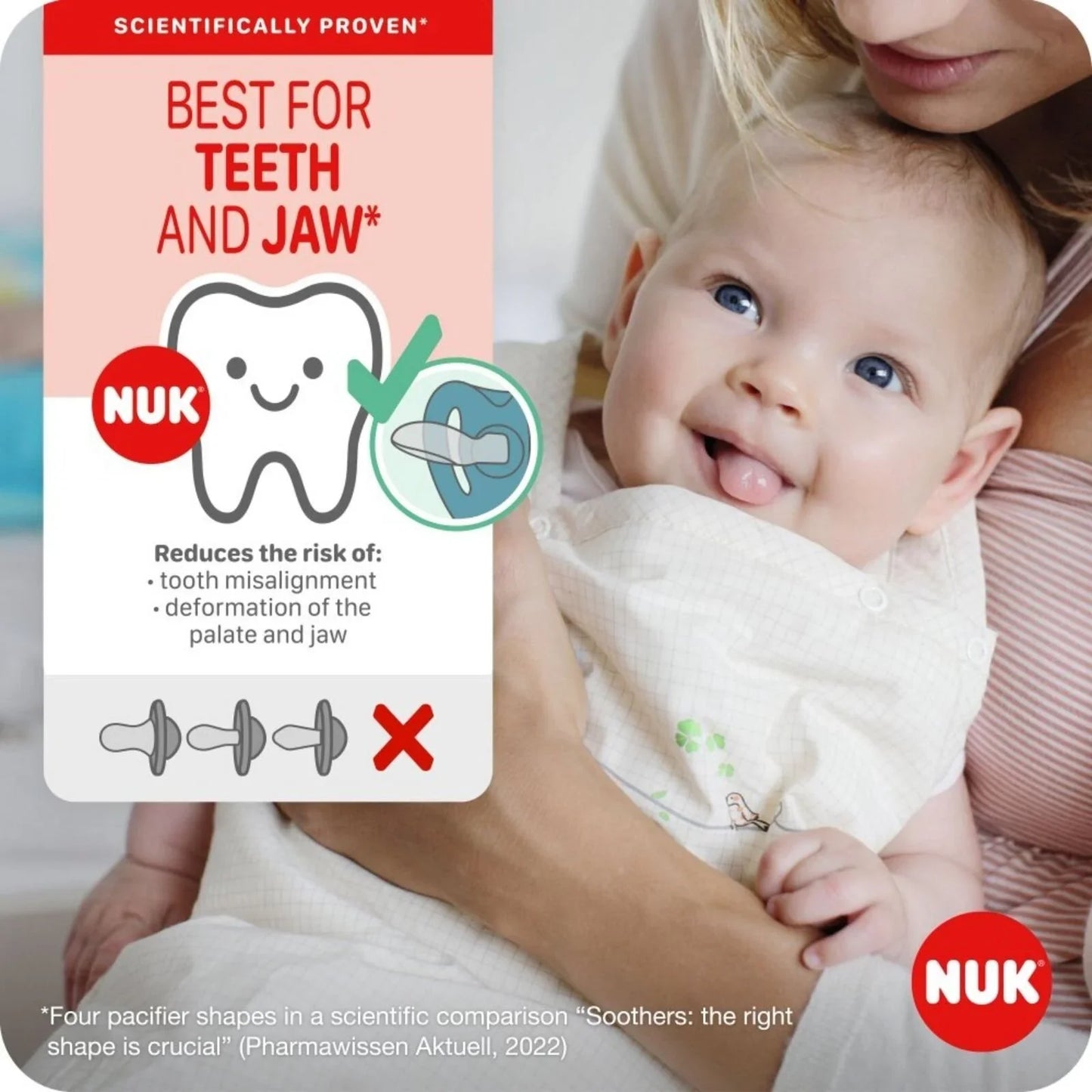 NUK Star Soother 0-2 months Pack of 2 - Blue