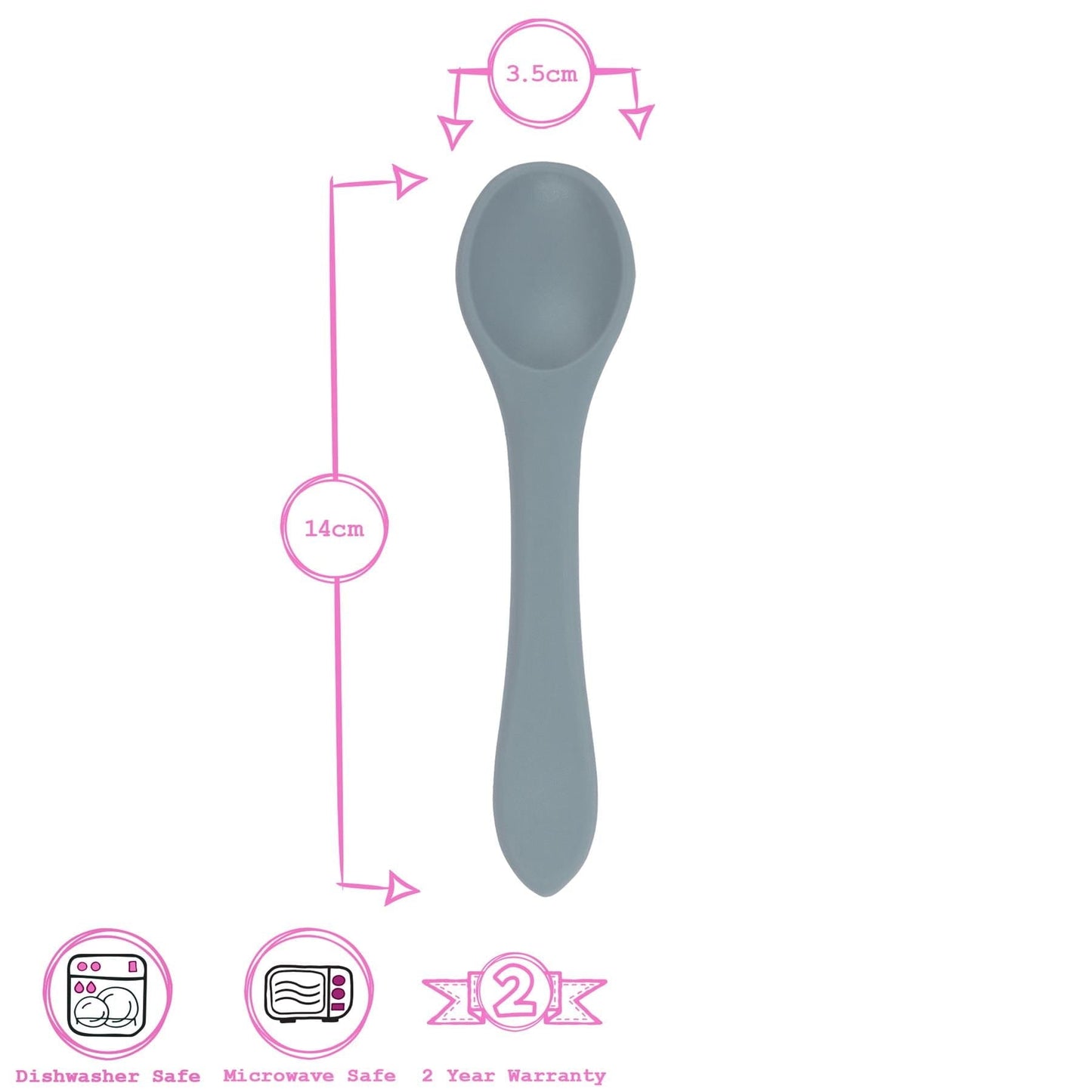 Silicone Baby Weaning Spoon